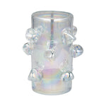 Sagebrook Home 18015-01 Glass, 9" Vase W/ Knots Irid