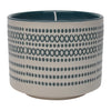 Sagebrook Home 80201-02 5" 15Oz X Dots Citro Candle, Blue
