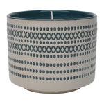 Sagebrook Home 80201-02 5" 15Oz X Dots Citro Candle, Blue