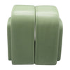 Sagebrook Home 18416-03 Ceramic, Set of 2 7" Arch Bookends, Dark Sage