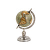 IMAX Worldwide Home Colombo Small Globe with Nickel Finish Base