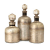 IMAX Worldwide Home Lilou Glass Bottles With Stoppers - Set of 3
