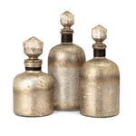 IMAX Worldwide Home Lilou Glass Bottles With Stoppers - Set of 3