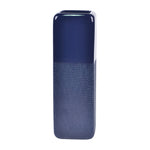 Sagebrook Home 17867-18 Ceramic, 18" Squared Grooved Vase, Navy Blue