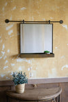 Kalalou CLA1280 Rolling Wall Mirror with Tray