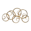 Sagebrook Home 18069 Metal, 36" Loopy Wall Decor, Gold Wb