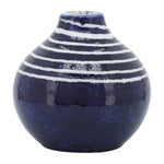 Sagebrook Home 17158 Ceramic, 5" Primeval Vase, Blue