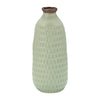 Sagebrook Home 13922-37 Ceramic, 12" Dimpled Vase, Green