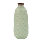 Sagebrook Home 13922-37 Ceramic, 12" Dimpled Vase, Green