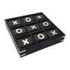 Sagebrook Home 18485-01 Wood, 10X10 Revolving Tic Tac Toe, Black
