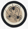 Earth Rugs MSPR-01 Spider Printed Round Trivet 10``x10``