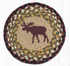 Earth Rugs MSPR-19 Moose Printed Round Trivet 10``x10``