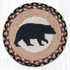 Earth Rugs MSPR-43 American Bear Printed Round Trivet 10``x10``