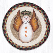Earth Rugs MSPR-81 Snow Angel Printed Round Trivet 10``x10``