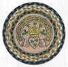 Earth Rugs MSPR-116 Celtic Printed Round Trivet 10``x10``