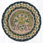 Earth Rugs MSPR-116 Celtic Printed Round Trivet 10``x10``