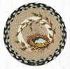 Earth Rugs MSPR-121 Robins Nest Printed Round Trivet 10``x10``