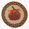 Earth Rugs MSPR-222 Pumpkin Printed Round Trivet 10``x10``