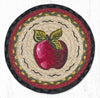 Earth Rugs MSPR-238 Apple Printed Round Trivet 10``x10``