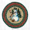 Earth Rugs MSPR-246 Winter Wonderland Printed Round Trivet 10``x10``