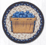 Earth Rugs MSPR-312 Blueberry Box Printed Round Trivet 10``x10``