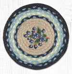 Earth Rugs MSPR-312 Blueberry Printed Round Trivet 10``x10``
