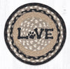 Earth Rugs MSPR-313 Love Pet Printed Round Trivet 10``x10``