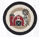Earth Rugs MSPR-313 Windmill Printed Round Trivet
