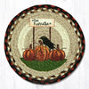 Earth Rugs MSPR-319 Pumpkin Patch Printed Round Trivet