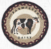 Earth Rugs MSPR-344 Farmhouse Cow Printed Round Trivet