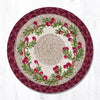 Earth Rugs MSPR-390 Cranberries Printed Round Trivet