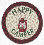 Earth Rugs MSPR-417 Happy Camper Printed Round Trivet