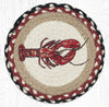 Earth Rugs MSPR-430 Fresh Lobster Printed Round Trivet