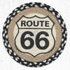 Earth Rugs MSPR-430 Route 66 Printed Round Trivet