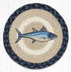 Earth Rugs MSPR-443 Fresh Fish Printed Round Trivet