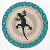 Earth Rugs MSPR-473 Gecko Printed Round Trivet