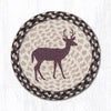 Earth Rugs MSPR-518 Little Buck Printed Round Trivet