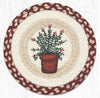 Earth Rugs MSPR-524 Thyme Printed Round Trivet