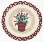 Earth Rugs MSPR-524 Thyme Printed Round Trivet