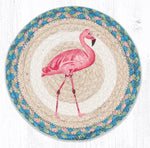 Earth Rugs MSPR-586 Pink Flamingo Printed Round Trivet