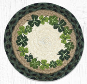 Farmhouse Kitchen Table Trivet – Bless This Home Braided Jute Mat by Earth Rugs
