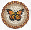 Earth Rugs MSPR-630 Monarch Printed Round Trivet