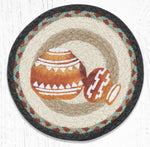 Earth Rugs MSPR-782 Pottery Printed Round Trivet