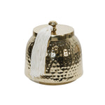Sagebrook Home 80020-03 15" Soy Wax Candle with Metal Canister By Liv & Skye Gold