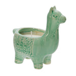 Sagebrook Home 7`` Llama Potted Candle By Liv & Skye, Sea Salt
