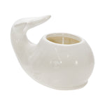 Sagebrook Home 7`` Whale Potted Candle By Liv & Skye, Sea Salt