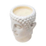 Sagebrook Home 8.5`` Buddha Candle By Liv & Skye, French Vanilla