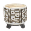 Sagebrook Home 5.5`` Footed Candle By Liv & Skye, Flower Petals
