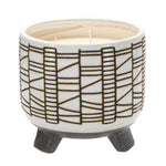Sagebrook Home 5.5`` Footed Candle By Liv & Skye, Flower Petals