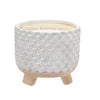Sagebrook Home 8`` Woven Candle By Liv & Skye, French Vanilla